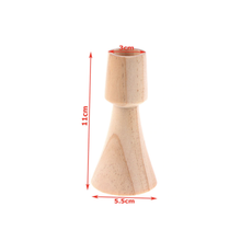 Load image into Gallery viewer, Totem Oak Wood Candle Holders
