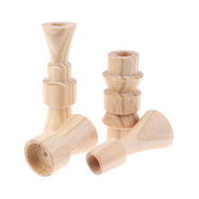 Load image into Gallery viewer, Totem Oak Wood Candle Holders
