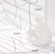Load image into Gallery viewer, Swirl Textured Ceramic Flower Vase
