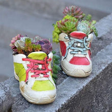 Load image into Gallery viewer, Sneakers Shoes Style Succulent Plant Fleshy Flower Pots Mini Cute Shoe Flower Vase - BestVase
