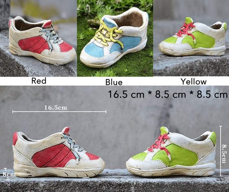 Sneakers Shoes Style Succulent Plant Fleshy Flower Pots Mini Cute Shoe Flower Vase - BestVase
