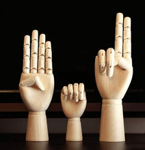 Load image into Gallery viewer, 7/10/12 in Wooden Hand Model Rings Jewelry Earrings Necklaces Shelves Table Decoration - BestVase
