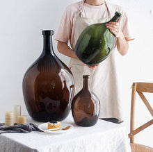Load image into Gallery viewer, Vintage Large Glass Demijohn Carboy Transparent Bottle - BestVase

