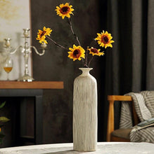 Load image into Gallery viewer, Wooden Texture Simple Ceramic Vase HandMade - BestVase
