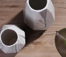 Load image into Gallery viewer, Geometric Marble Vases
