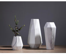 Load image into Gallery viewer, Geometric Marble Vases
