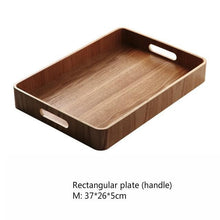 Load image into Gallery viewer, Sleek Round Wood Serving Trays
