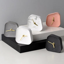 Load image into Gallery viewer, Any Time Cement Desk Clock

