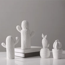 Load image into Gallery viewer, White Porcelain Cactus Collection
