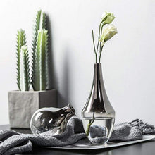 Load image into Gallery viewer, Silver Lining Glass Vase
