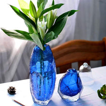Load image into Gallery viewer, Klein Blue Murano Glass Flower Vase
