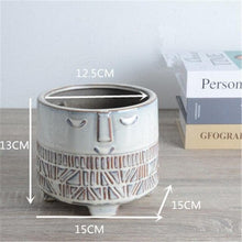 Load image into Gallery viewer, Kin Ceramic Face Planters
