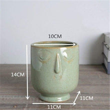 Load image into Gallery viewer, Kin Ceramic Face Planters

