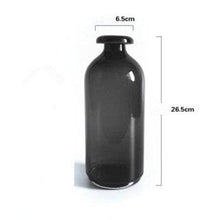 Load image into Gallery viewer, Smoky Black Glass Vase
