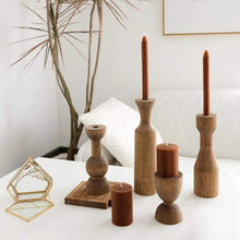 Load image into Gallery viewer, Conga Wooden Candle Holder
