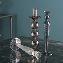 Load image into Gallery viewer, Elle Glass Candlestick Holders

