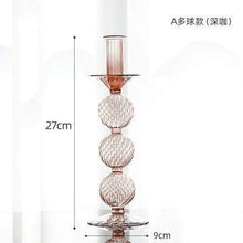 Load image into Gallery viewer, Elle Glass Candlestick Holders
