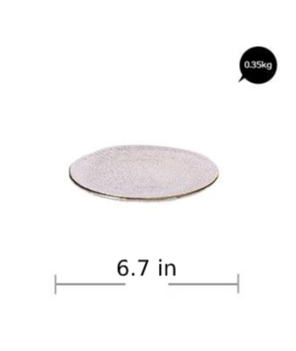 Textured Hammered Glass Plate