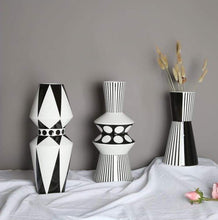 Load image into Gallery viewer, Optic Decor Ceramic Porcelain Vase
