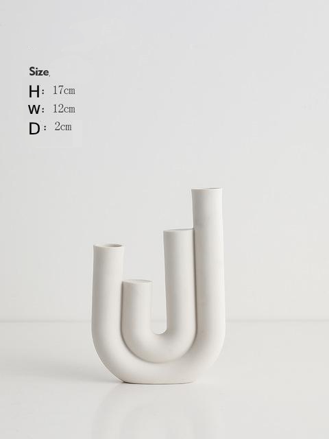 Abstract Arch Ceramic Candle Holders