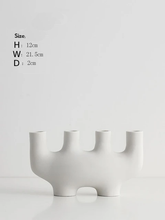 Load image into Gallery viewer, Abstract Arch Ceramic Candle Holders
