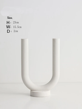 Load image into Gallery viewer, Abstract Arch Ceramic Candle Holders
