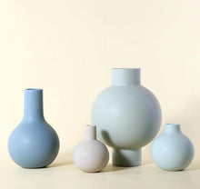 Load image into Gallery viewer, Shades of Blue Ceramic Vase
