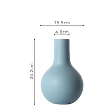 Load image into Gallery viewer, Shades of Blue Ceramic Vase
