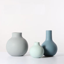 Load image into Gallery viewer, Shades of Blue Ceramic Vase
