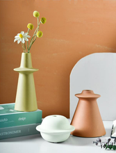 Load image into Gallery viewer, Astro Morandi Ceramic Vase Accents
