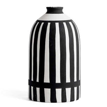 Load image into Gallery viewer, Scandi White &amp; Black Ceramic Vase
