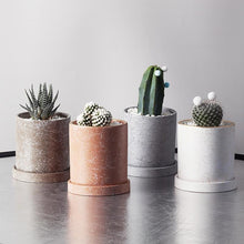 Load image into Gallery viewer, Marble Small Planter with Plate
