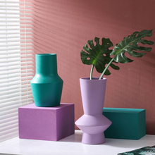 Load image into Gallery viewer, Bright Color Ceramic Flower Vase

