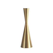 Load image into Gallery viewer, Brass Tower Retro Candle Holder
