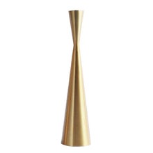 Load image into Gallery viewer, Brass Tower Retro Candle Holder
