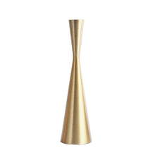 Load image into Gallery viewer, Brass Tower Retro Candle Holder
