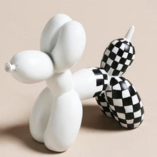 Load image into Gallery viewer, Deluxe Black &amp; White Balloon Dog - Hand Painted Resin
