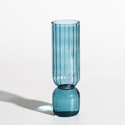 Upside Down Colored Glass Vase