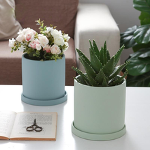 Load image into Gallery viewer, All The Bright Colors Planter with Saucer Set
