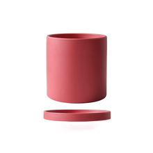 Load image into Gallery viewer, All The Bright Colors Planter with Saucer Set
