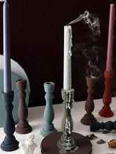 Load image into Gallery viewer, Brush Painted Vintage Candle Holder
