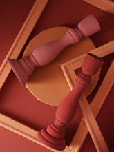 Load image into Gallery viewer, Brush Painted Vintage Candle Holder
