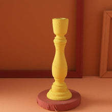 Load image into Gallery viewer, Brush Painted Vintage Candle Holder
