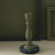 Load image into Gallery viewer, Brush Painted Vintage Candle Holder
