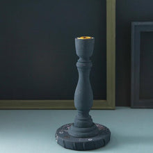 Load image into Gallery viewer, Brush Painted Vintage Candle Holder
