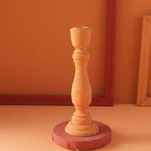 Load image into Gallery viewer, Brush Painted Vintage Candle Holder

