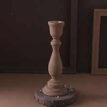 Load image into Gallery viewer, Brush Painted Vintage Candle Holder
