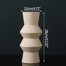 Load image into Gallery viewer, Accordion Sculptural Ceramic Vases
