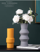 Load image into Gallery viewer, Accordion Sculptural Ceramic Vases
