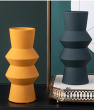 Load image into Gallery viewer, Accordion Sculptural Ceramic Vases
